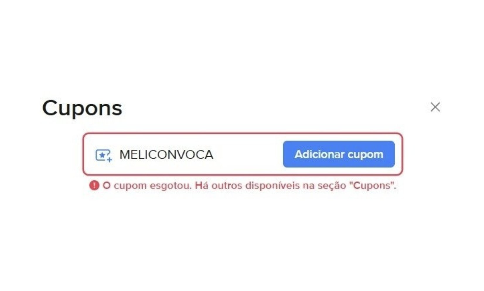 MELICONVOCA esgotado ❌