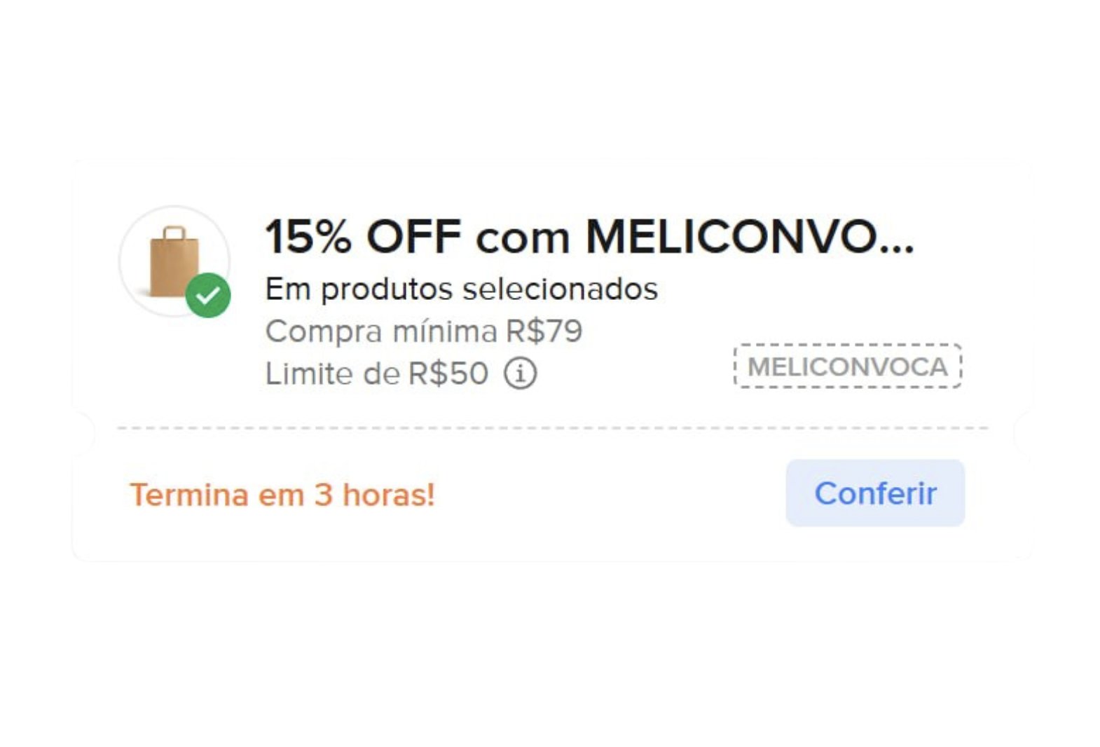 NOVO CUPOM NO MELI
