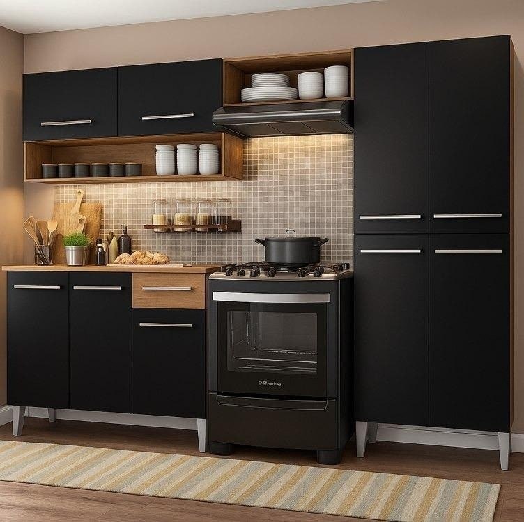 COM UMA COZINHA DESSA EU NÃO PRECISO NEM DE QUARTO