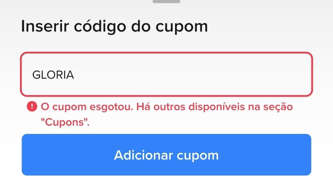 GLORIA esgotado ❌