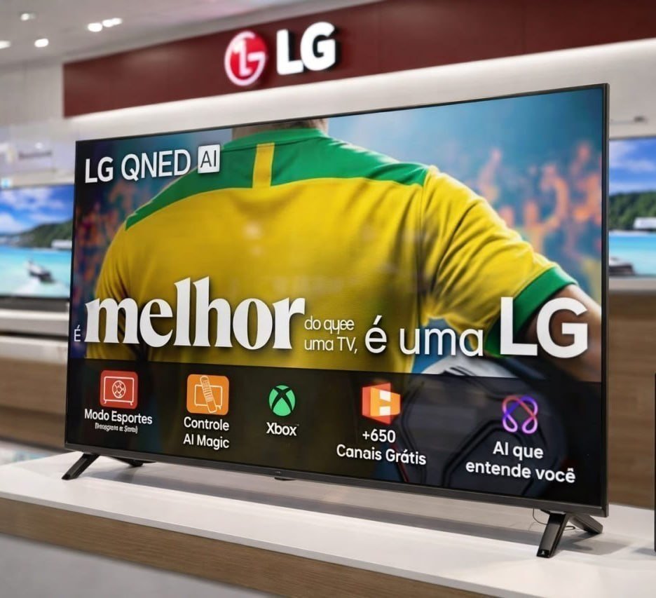 Qualidade absurda de imagem nessa Smart TV LG 55 polegadas!