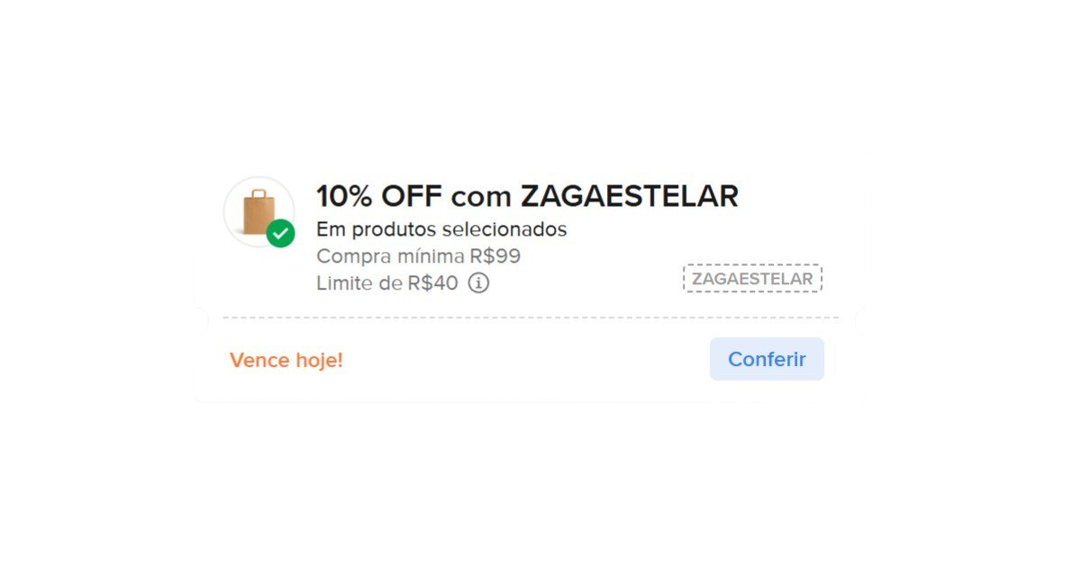 NOVO CUPOM NO ML: ZAGAESTELAR 🎟️