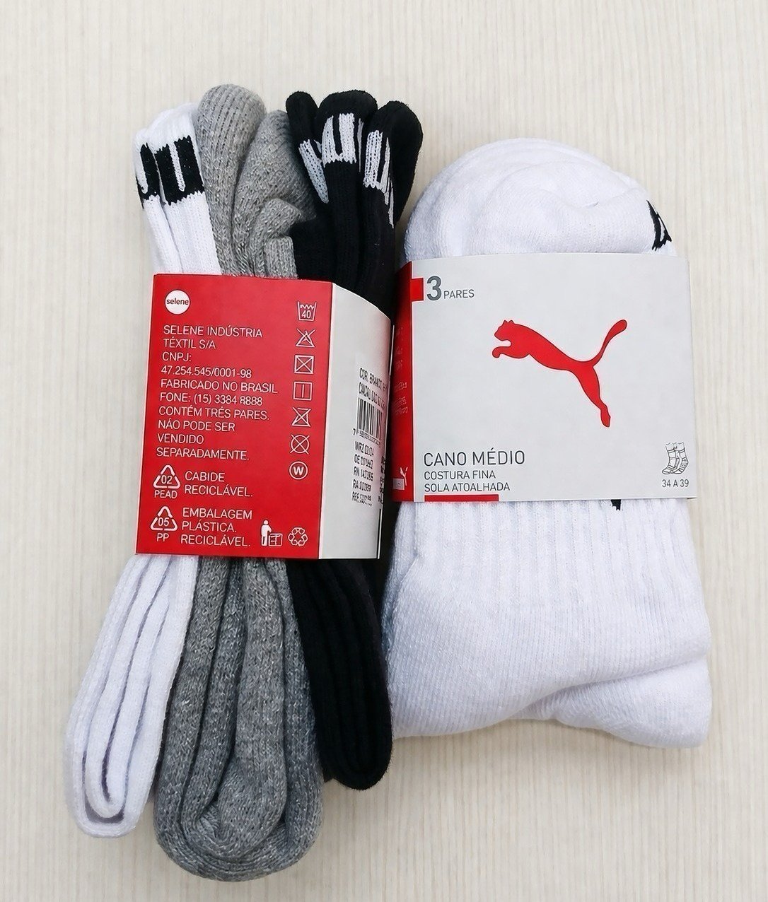 KIT DE MEIAS PUMA POR UM PREÇO INACREDITÁVEL