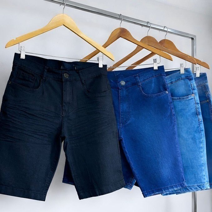 KIT COM 3 BERMUDA JEANS PLUS POR APENAS R$ 97