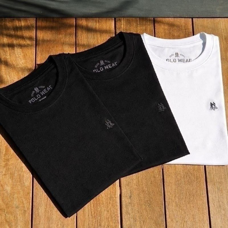 KIT COM 3 CAMISETAS POLO WEAR POR APENAS R$77!